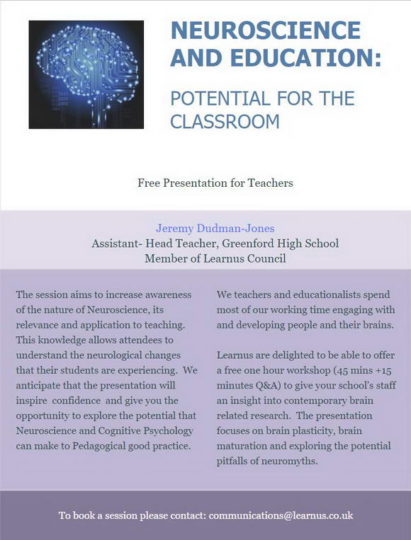 Potential for the Classroom workshop flyer